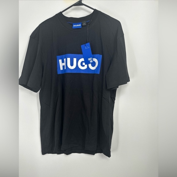 Hugo Boss COTTON JERSEY T-SHIRT WITH MIXED-PRINT LOGO Men's Size M - Picture 4 of 6